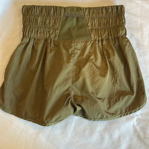FP Movement Green High Waist Silky Shorts - Picture 4 of 6
